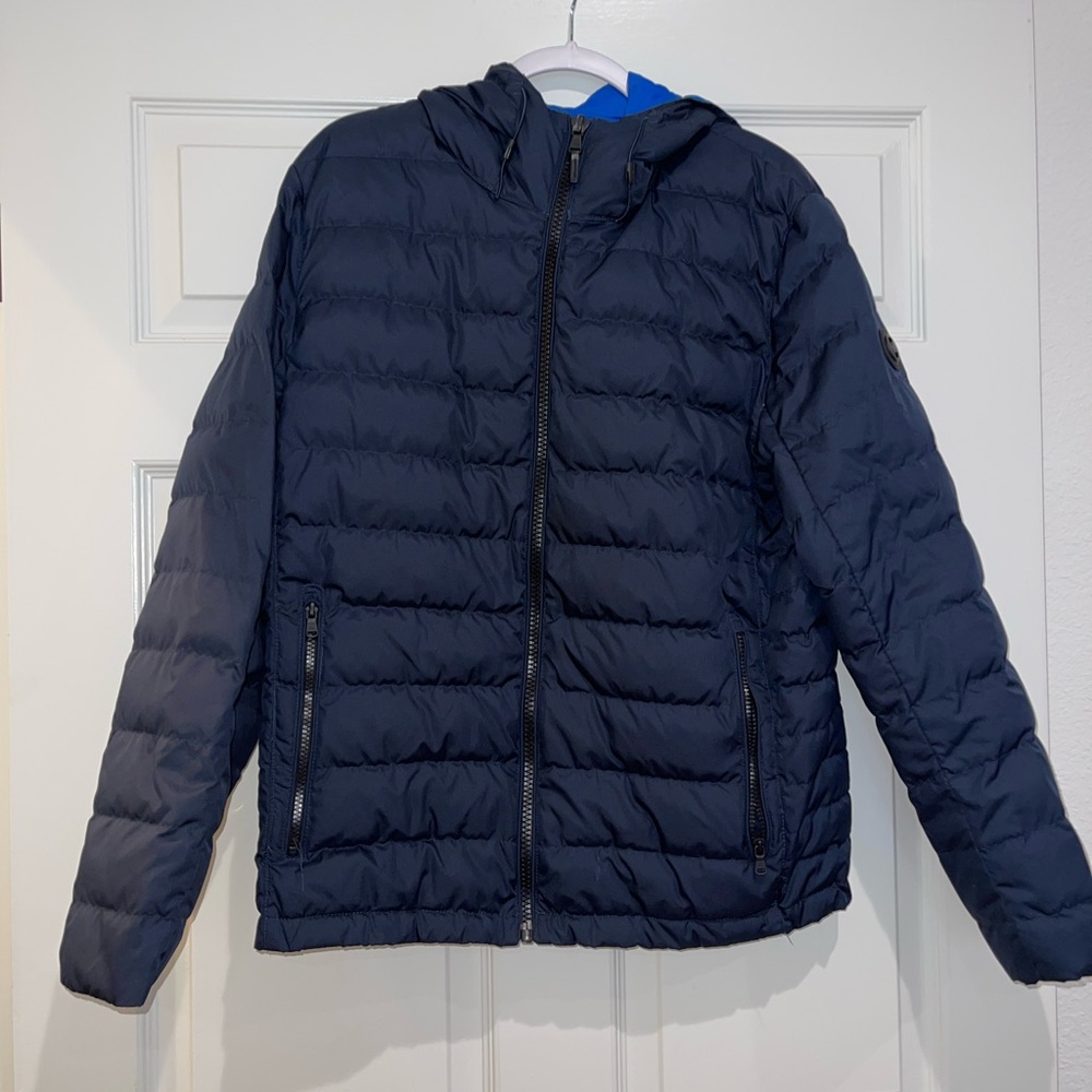 Michael Kors Dark Blue Puffer Jacket